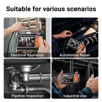 Cámara Boroscópica Industrial ZCF P410 con Pantalla IPS de 4.3'', Lente de 8mm, Resistente al Agua IP67, para Inspección de Tuberías de Automoción y Alcantarillado, OEM ODM