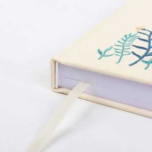 Hand Embroidered Hardcover Fabric Gift <b>Journal</b> with 100 Sheets - Product Image 3