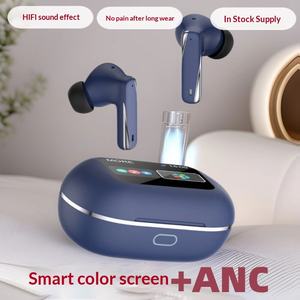 หูฟังไร้สาย จอ LCD สีสันสดใส ระบบสัมผัส ตัดเสียงรบกวน ANC ENC ไมโครโฟนตัดเสียงรบกวน หูฟังไร้สายแท้ BT5.4 เสียงเบสสเตอริโอ ได้รับมาตรฐาน FCC CE - Product Image 2