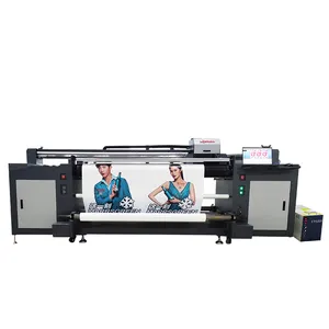 Presisi Tinggi dan Kecepatan Tinggi Printer Flatbed Hybrid UV dan Mesin Cetak Roll To Toll Sabuk Uv Menghasilkan Printer Inkjet Hibrida