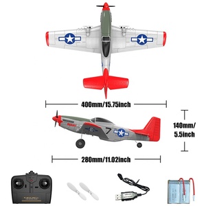 Volantex <span class=keywords><strong>P51D</strong></span> Mustang Gyro Envergure 400MM EPP Mousse RTF 2CN Débutant Avion Radiocommandé Longue Distance Jouet Volant pour Adultes 100M - Product Image 4