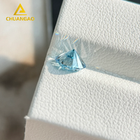 Diamants Chuangao certifiés IGI, bleus, de 0,5 à 3 carats, taille brillant rond, couleur D, diamants de laboratoire non montés, certifiés VVS1, pour la fabrication de bijoux, Chine