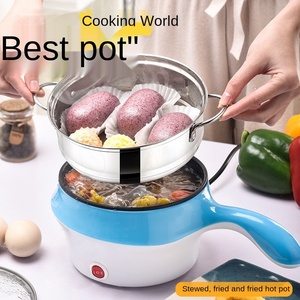 Sartén Eléctrica Multifuncional Pequeña con Cuerpo de Plástico, Mini Cocina Eléctrica para Uso Doméstico, Ideal para Estudiantes y Dormitorios - Product Image 4