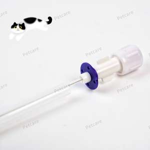 Kateter urin kucing 1.0mm dan 1.3mm 130mm dengan instrumen dokter hewan Stylet - Product Image 1