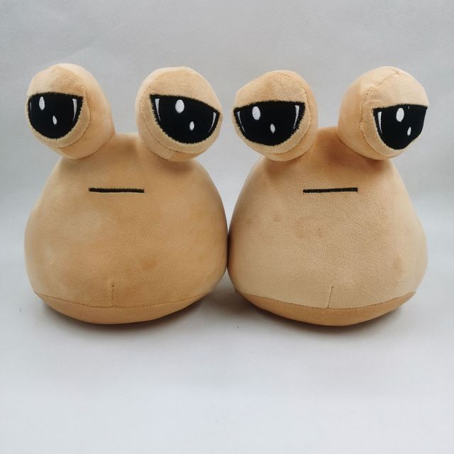 Cute My Pet Alien Pou Plush Toy 8.6 Inch Emotion Alien Stuffed Plush Doll Soft Pou Plushie Birthday Gift for Children Girls Boys