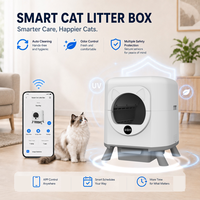 APP-gesteuerte Selbstreinigende Katzentoilette mit 80L Trommel, 8L Abfallbehälter, Verzögerter Reinigung, Geruchskontrolle und Schlafmodus