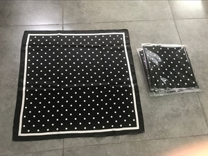ผ้าพันคอแฟชั่นผ้าไหมชีฟองพิมพ์ลายจุดดีไซน์คลาสสิก - Product Image 3