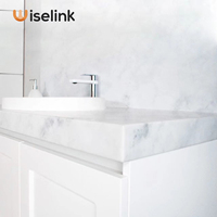 Wiselink 100% Acrylique modifié Feuille de surface solide pour les comptoirs de meubles d'hôtel Panneaux muraux de douche