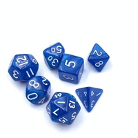 Fournisseur direct d'usine - Jeu de dés polyédriques lumineux bicolores miniatures de 10 mm pour jeux de table colorés