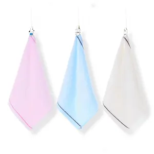 Children Baby Towels Bamboo Fiber Drying Cotton Small Square Hair Drying Washing Face Towel