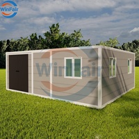 WinFair Bon Prix Préfabriqué Petites Maisons Préfabriquées Resort Pliant Moderne Modulaire 20 pieds Extensible Conteneur Maison Pliable