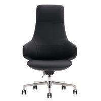 Vente en gros Chaises de bureau de direction en cuir de luxe à dossier haut et pivotant