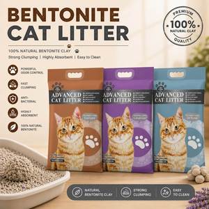 Litière pour chat en bentonite à base de sodium de qualité supérieure, extra forte, agglomérante, anti-odeurs, en vente - Product Image 1