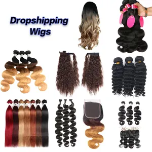 Best Dropshipping supplier global services Customized services Hot Sell Beauty Personal Care Products human hair wigs
