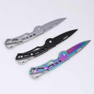 มีดพับสแตนเลสปรับแต่งได้สำหรับการเดินทางกลางแจ้ง DIY และการตั้งแคมป์ EDC รองรับ OEM - Product Image 2