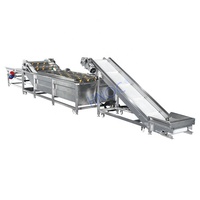 Machine à laver et à peler les légumes, rouleau de brosse pour le processus de nettoyage des patates douces et du taro, laveuse à tambour rotatif