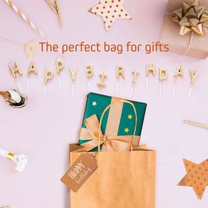 Bolsas de Papel Kraft con Asas Retorcidas para Regalos Navideños, Multiusos, Aptas para Cualquier Ocasión, Resistentes, de Gran Capacidad, Bolsas de Papel para Compras - Product Image 6