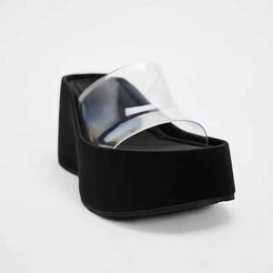 Nuevas Sandalias de Plataforma con Cuña Transparente para Mujer, Ligeras, con Parte Superior de PVC, Forro de PU y Suela de Goma, Estilo Casual de Verano - Product Image 2