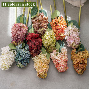 Fleurs artificielles faites à la main en <span class=keywords><strong>soie</strong></span>, hydrangeas coniques pour arrangements floraux, Halloween, mariage, fête, maison, cuisine, table - Product Image 2