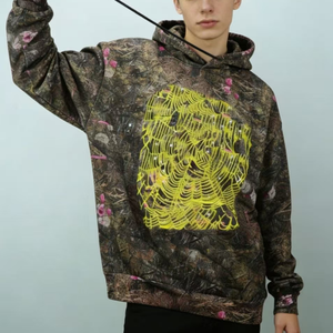 Sweat à capuche oversize en molleton 100 % coton de qualité supérieure, modèle <span class=keywords><strong>Spader</strong></span> 3D, avec impression en relief et logo. - Product Image 1