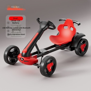 Kart à pédales électrique pliable en acier pour enfants, sans installation, portable, pour les 2-4 ans - Product Image 5