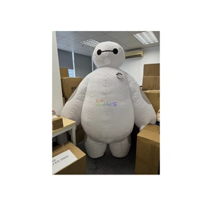 Gente Popular dibujos animados gran héroe personaje <span class=keywords><strong>Baymax</strong></span> peluche juguete inflable mascota disfraz inflable <span class=keywords><strong>Baymax</strong></span> mascota disfraz para adulto - Product Image 1