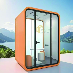 Sala de Reuniones Modular Insonorizada, Espacio de Trabajo de Oficina Ecológico, Cabina Insonorizada Privada para Bibliotecas Interiores y Aeropuertos - Product Image 5