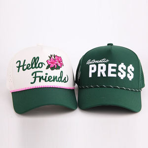<span class=keywords><strong>Casquette</strong></span> de baseball unisexe personnalisée avec logo, 5 panneaux, découpe laser, corde, respirante, imperméable, broderie 3D, <span class=keywords><strong>snapback</strong></span>, Gorras - Product Image 2
