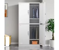 Casier de rangement individuel autoportant en acier avec étagère réglable pour appartement, chambre, maison, école, vente en gros, utilisation comme armoire