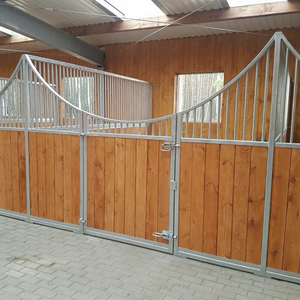 Nuova Stalla per Cavalli Prefabbricata in Metallo Portatile con Design Personalizzato, Dimensioni su Misura, Porta Scorrevole Opzionale Girevole - Product Image 2