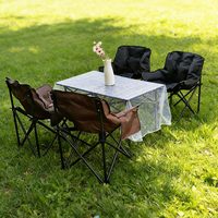 Chaise pliante moderne ultra-légère et portable avec coussin en coton pour le camping, les pique-niques, la plage, le jardin, le parc et la terrasse