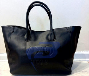 Delta |   Sigma |   Sac à main Theta DST Sorority, sac fourre-tout en cuir de qualité supérieure avec lettres grecques en relief et design 1913, sac de voyage - Product Image 1