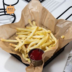 Papier sulfurisé alimentaire 25x25cm, résistant à la graisse, imprimé, épaissi, pour emballer pain, sushi, pizza, revêtement simple face - Product Image 3