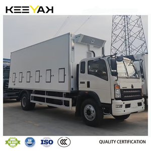 <span class=keywords><strong>Camion</strong></span> de transport Howo Livestock Old Baby Chick Duckling 4X2 <span class=keywords><strong>Camion</strong></span> de livraison de volailles Boîte de 6 tonnes Unité de réfrigération <span class=keywords><strong>à</strong></span> <span class=keywords><strong>vendre</strong></span> - Product Image 3