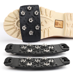 Crampons antidérapants à 7 dents pour la marche sur glace, crampons de montagne, pointes de traction pour la marche et la randonnée sur glace et neige - Product Image 1