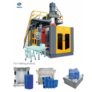 200 Liter Drum Barrel Plastic Extrusion Blow Molding Machine hdpe drum extrusion blowing machine single layer double layers