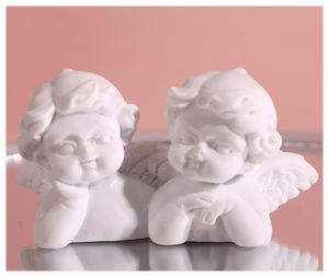 Statuette in Resina di Angioletti Bianchi Europei <span class=keywords><strong>con</strong></span> Ali per Decorazione Giardino e Natale, Vendita all'Ingrosso - Product Image 5
