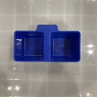 Bouteille d'alimentation en plastique, 10 pièces, bol d'alimentation pour poules, cailles, pivots, accessoires d'alimentation pour animaux 11x7,4 cm