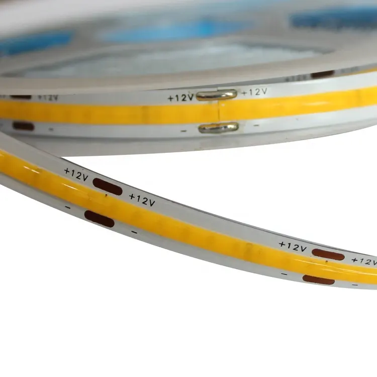 Dimmable Flexible 12 Volt 24v Customized 17mm 3in1 Outdoor 24v Dim Cob Smd led strip light rgb