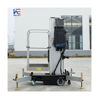 4 mètres 6 mètres 8 mètres 150Kg Prix bon marché Mât élévateur vertical Petit élévateur pour homme Élévateur hydraulique télescopique électrique à échelle