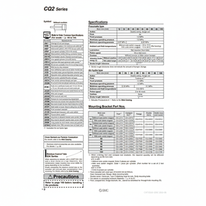 Cilindro compacto SMC Pneumatics - Product Image 1