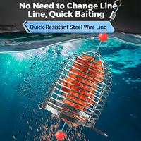 Cage à appâts en acier inoxydable pour la pêche, alimentateur à point fixe, durable, antirouille, pour carpes et poissons bruts en eau douce (rivière, lac) – Méthode