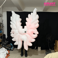 Ailes d'ange gonflables portables avec lumière LED, tissu Oxford 420D, marionnette à ailes gonflables pour défilé et spectacle sur scène