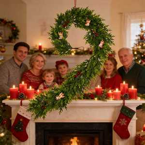 Artificial Green Plant <strong>Vine</strong> Real Touch PET Simulated Celebrate Festival Atmosphere Creation Artifact Christmas Wedding Branches - Product Image 3