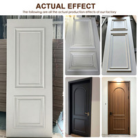 Portes de chambre à coucher modernes en frêne blanc, bois massif sans cadre, ouverture latérale coulissante, filet en fibre de verre MDF pour usage intérieur et extérieur