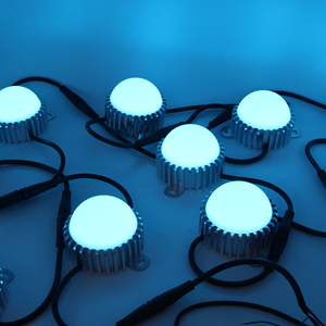 IP68 24v 50mm otomatik programlanabilir RGBW <span class=keywords><strong>LED</strong></span> eğlence noktası piksel ışık şeridi Dmx 16 topu Dmx kontrolü