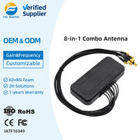 Antenne combinée 8-en-1 personnalisée, étanche, omnidirectionnelle, pour extérieur, à fixation par vis, pour GPS, Wi-Fi, Lora, 4G LTE, 5G