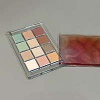 Private Label Zwölf-Farben-Lidschatten-Palette Hoch pigmentierter Perl glanz Matt Natur schimmer Magnet deckel