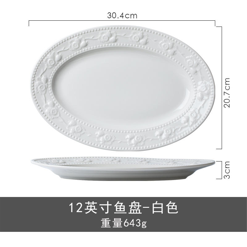 12 inch fish plate