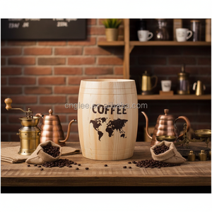 Mini barili di legno decorativi personalizzati per <span class=keywords><strong>secchiello</strong></span> per caffè e caffè - Product Image 2